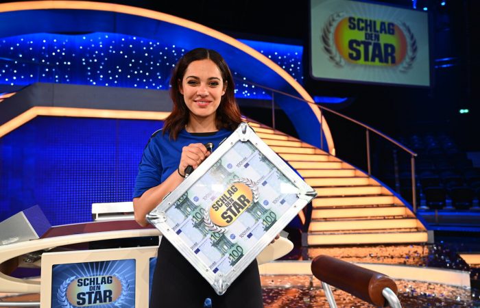 Nilam Farooq gewinnt TV Show Schlag den Star.